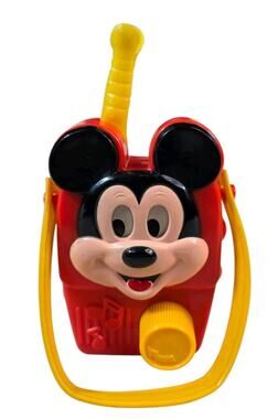 Vintage Illco Pre-School Mickey Mouse Wind Up Toy Radio Walt Disney Small World